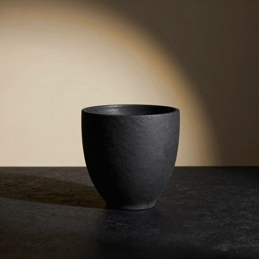Monolithic Obsidian Vessel