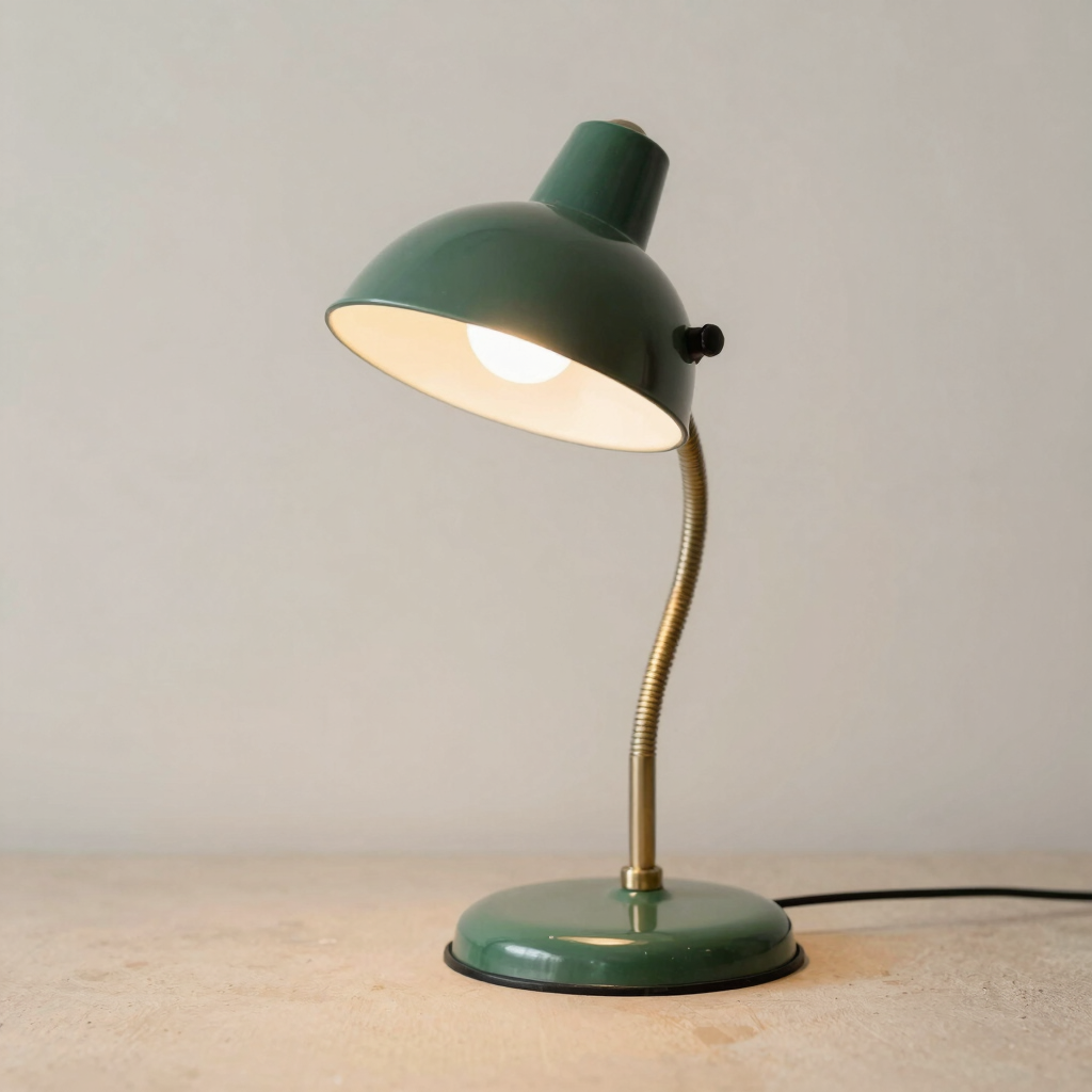 Lampu Meja Kerja Retro Bauhaus