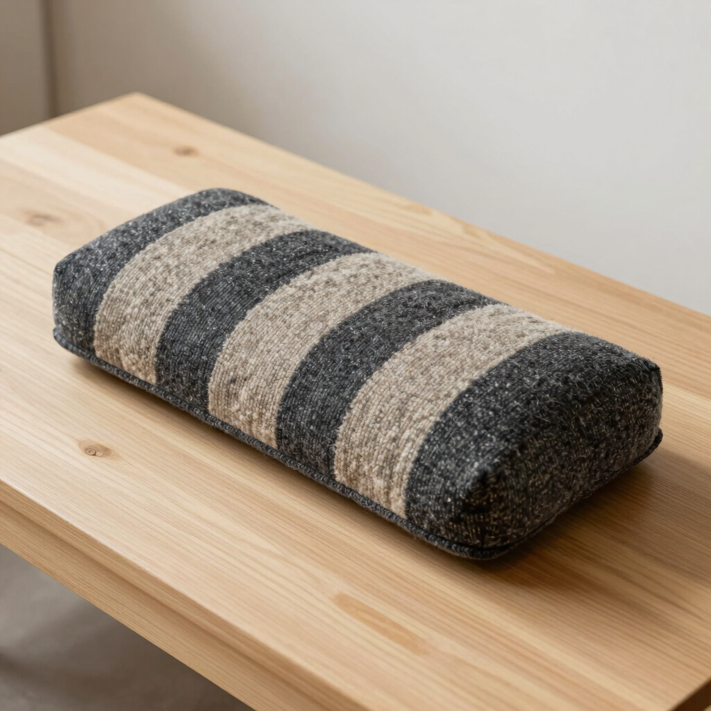 Bouclé Stripe Lumbar Cushion