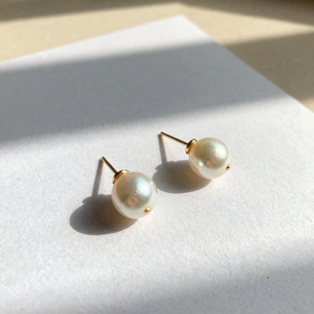 Linea Perledråpe Studs