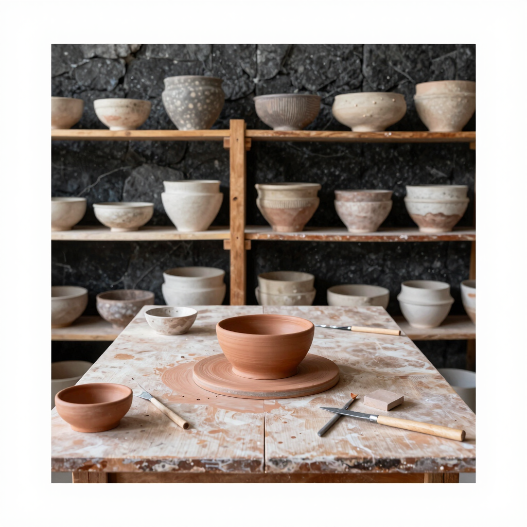 Artisanal Clay Pottery Workshop
