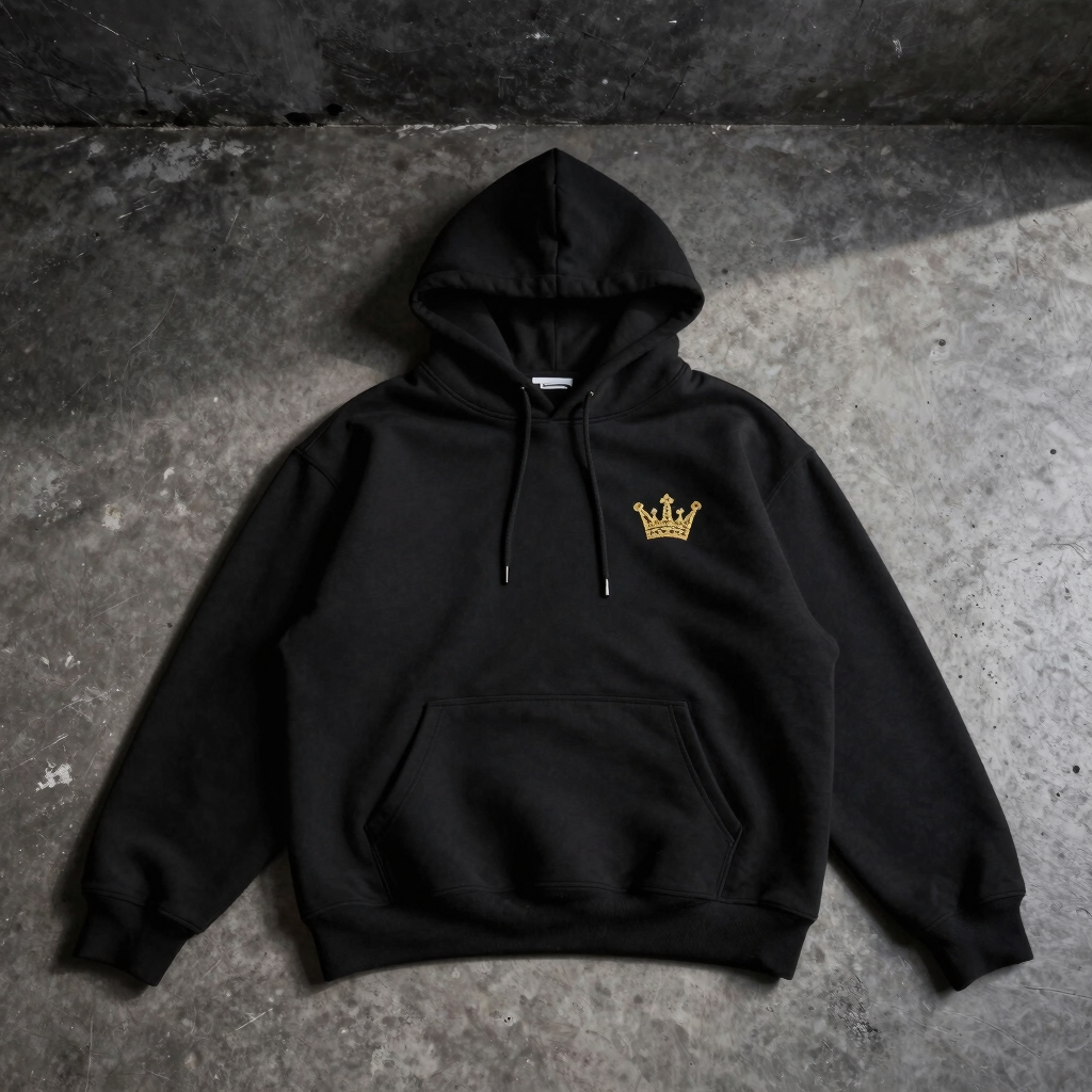 Felpa Impero Oversize Nera