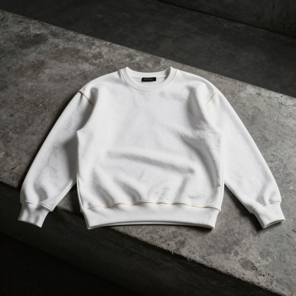 Felpa Gold Outline White