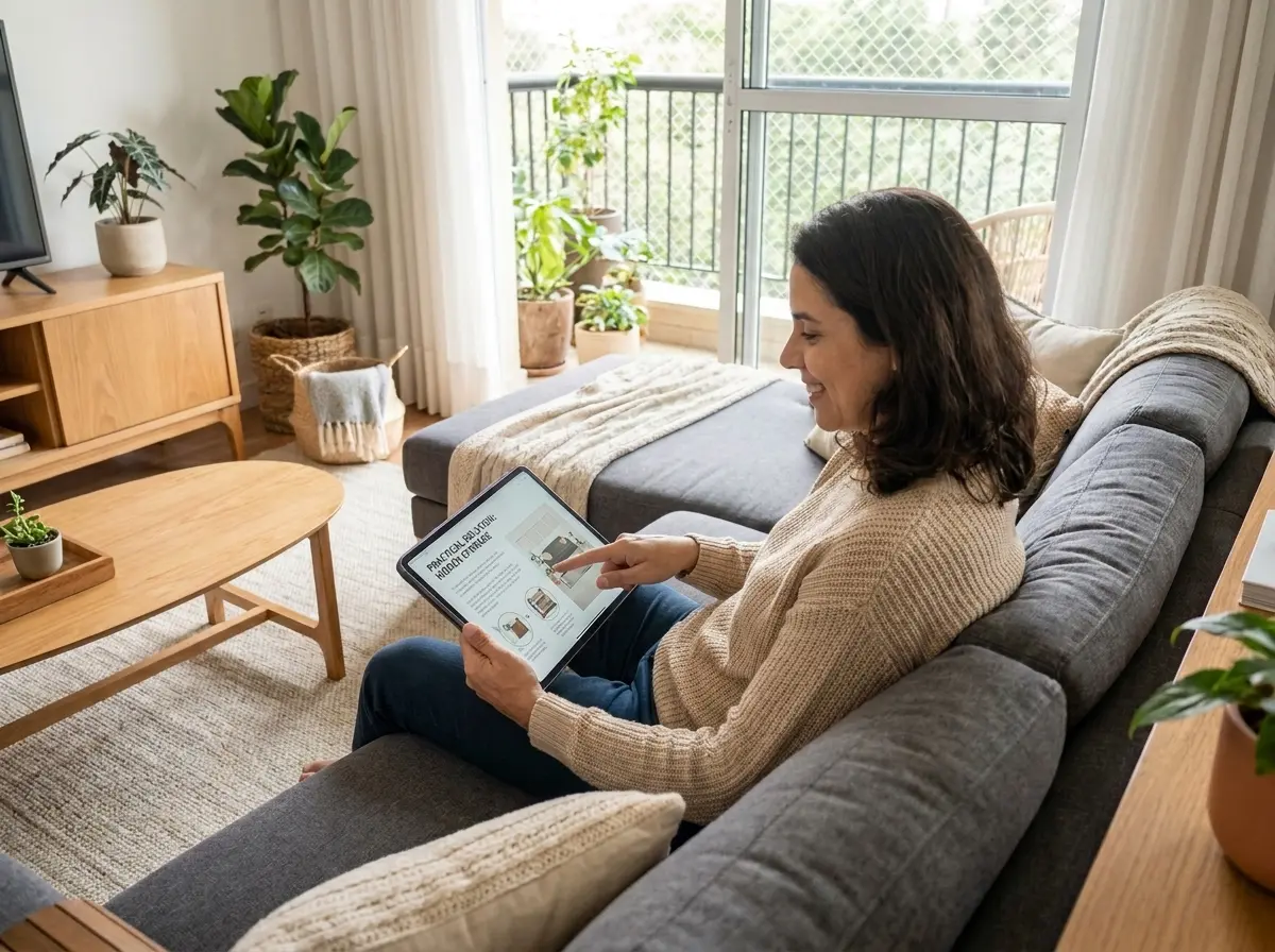 Guia prático no tablet