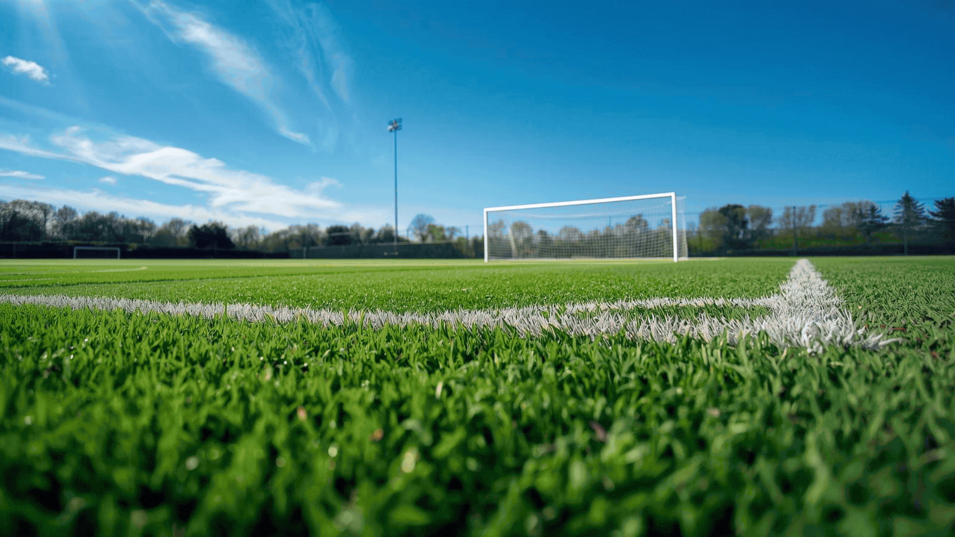 an abstract photo of a curved building with a blue sky in the background