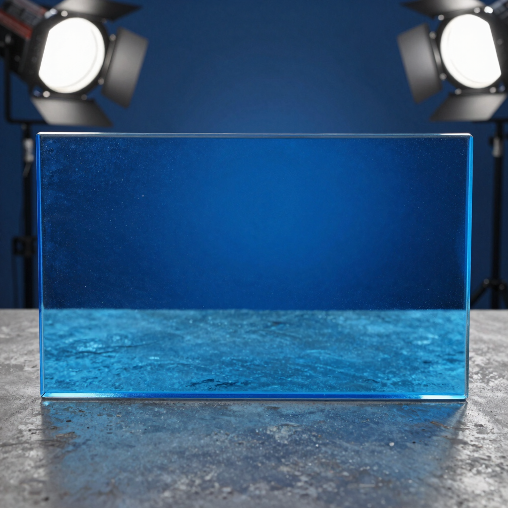 Ocean Blue Tinted Glass