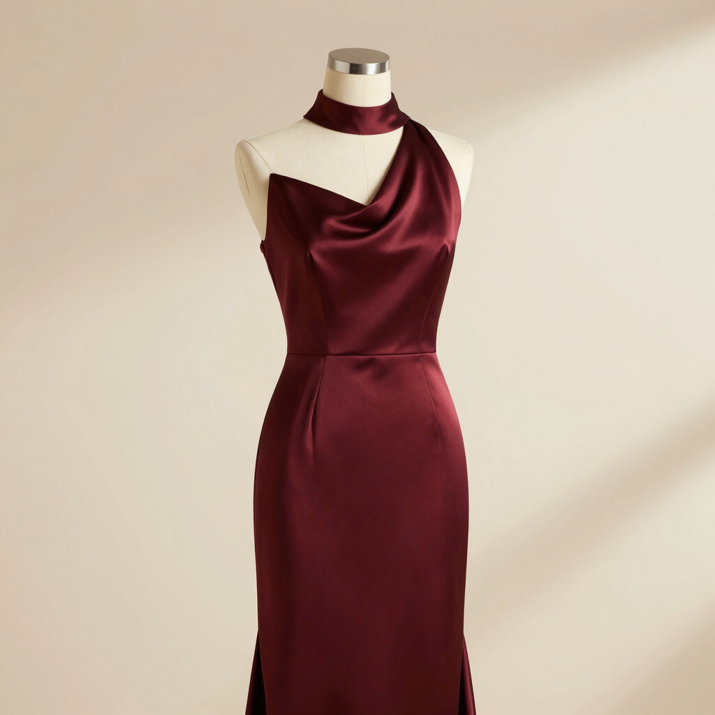 Satin Evening Dress