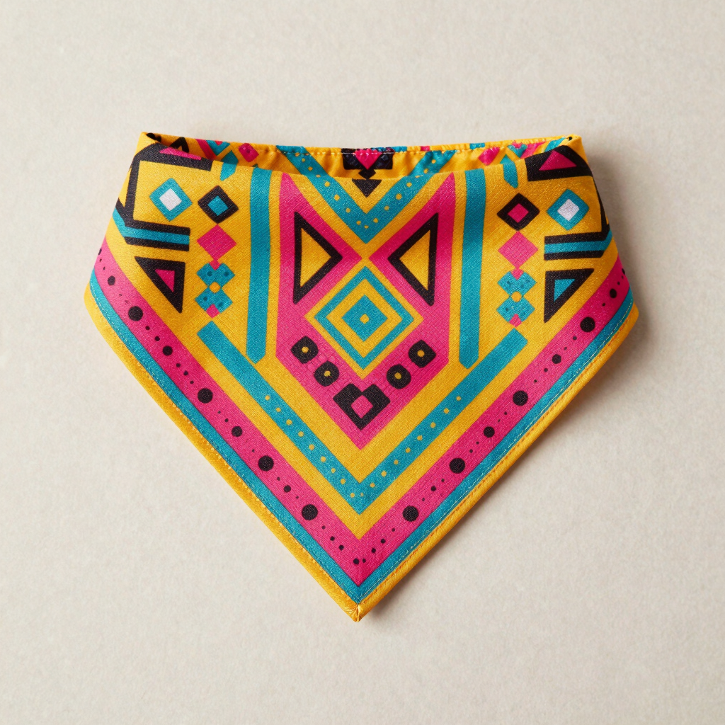 Bandana Huichol Pintada a Mano