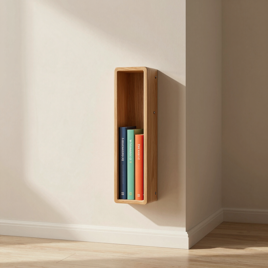 Sora Narrow Floating Book Rack