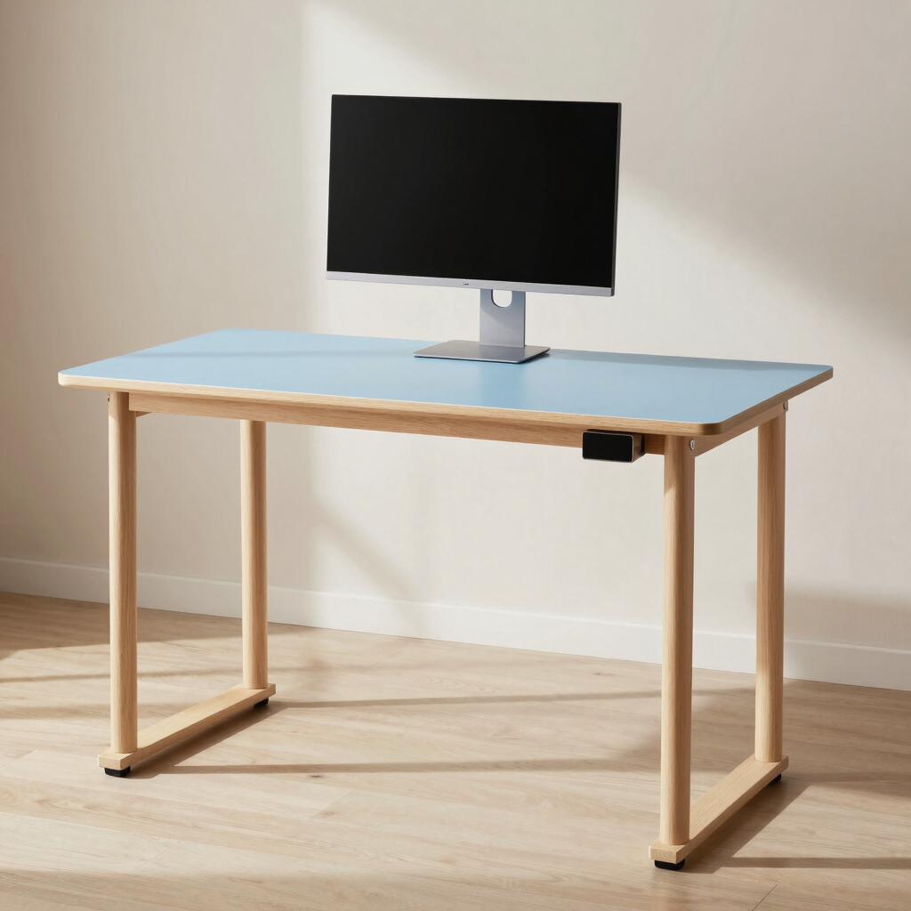 Kasumi Pastel Blue Gaming Desk