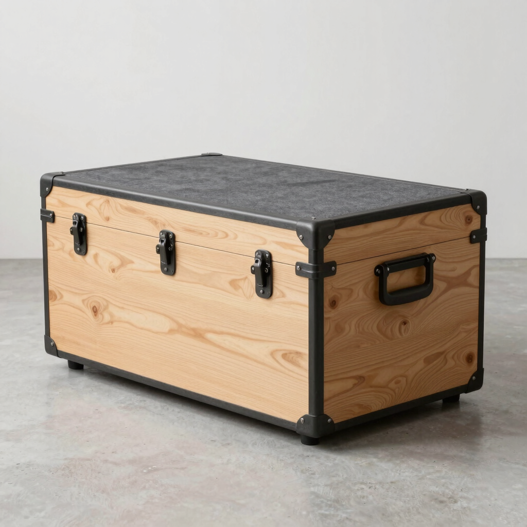 Structure Upholstered Storage Trunk