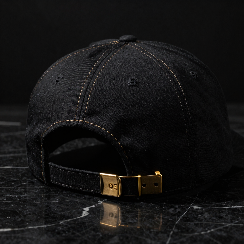 Stitch-Detail Gilded Baseball Cap