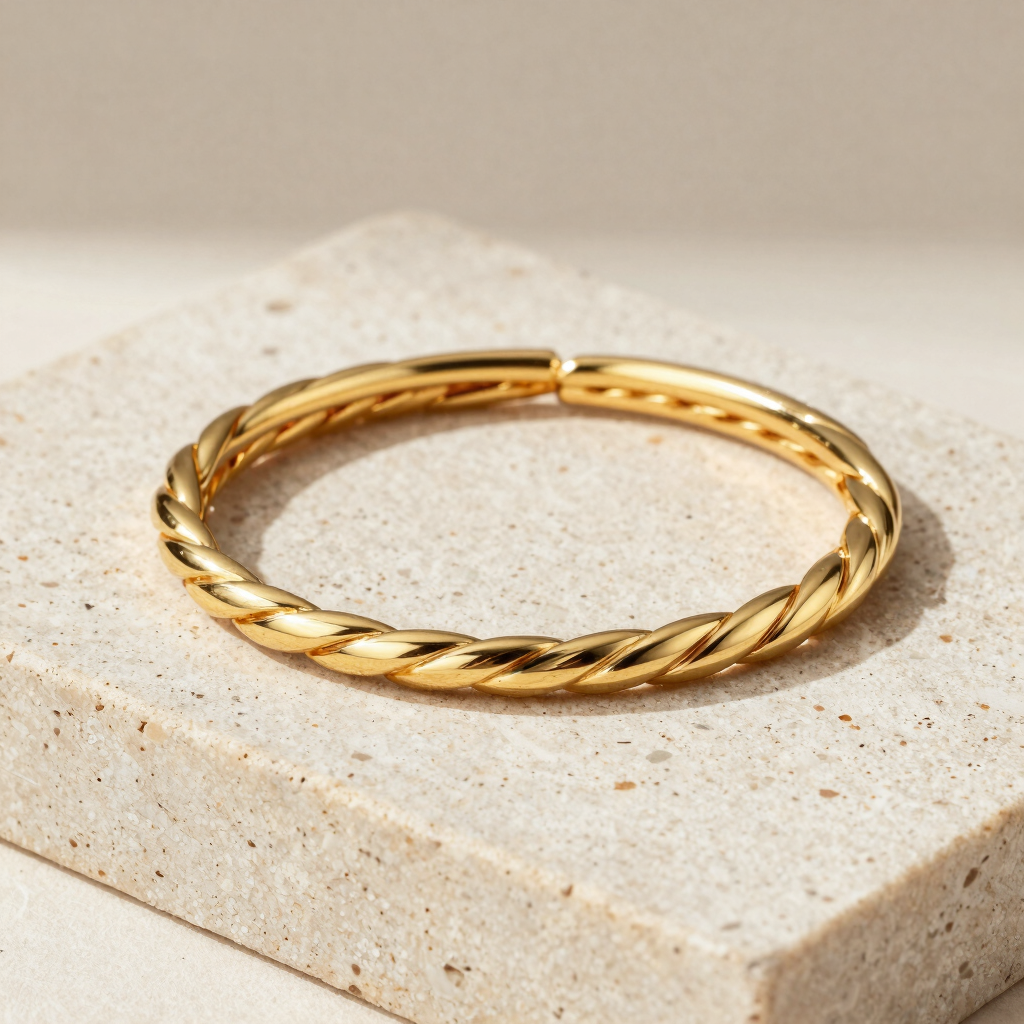 Bracelet Jonc Torsadé Yasmine