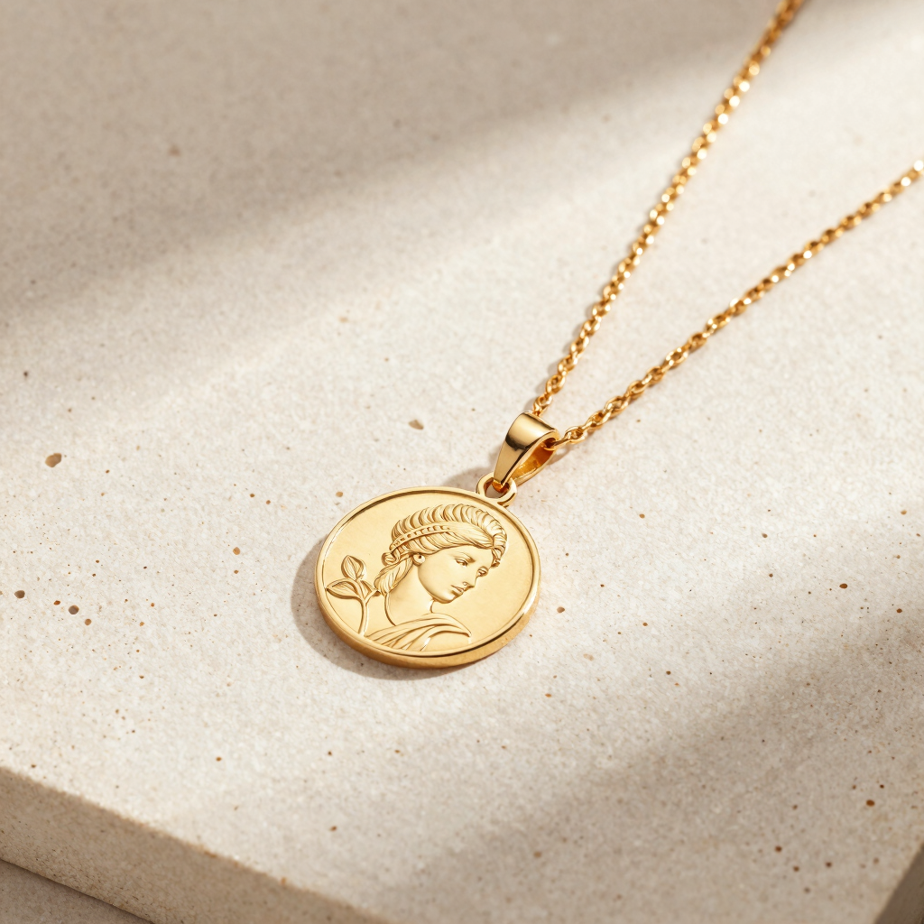 Collier Médaille Ciselée Soukaina