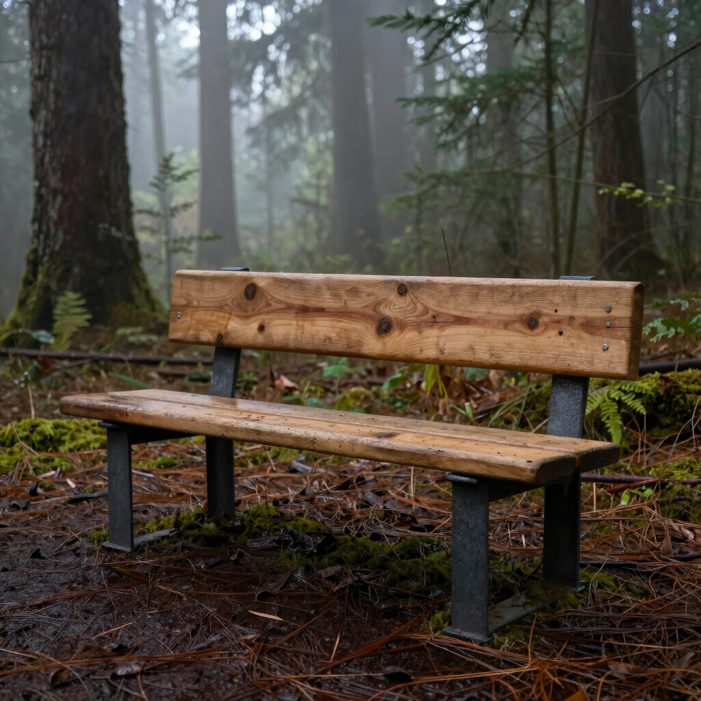 Ironbound Timber Storage Bench