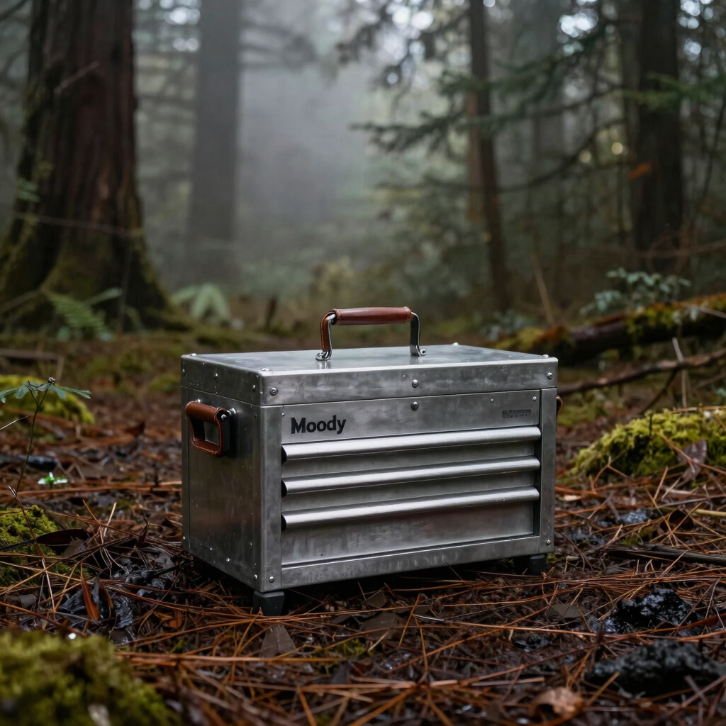 Brushed Steel Utility Chest