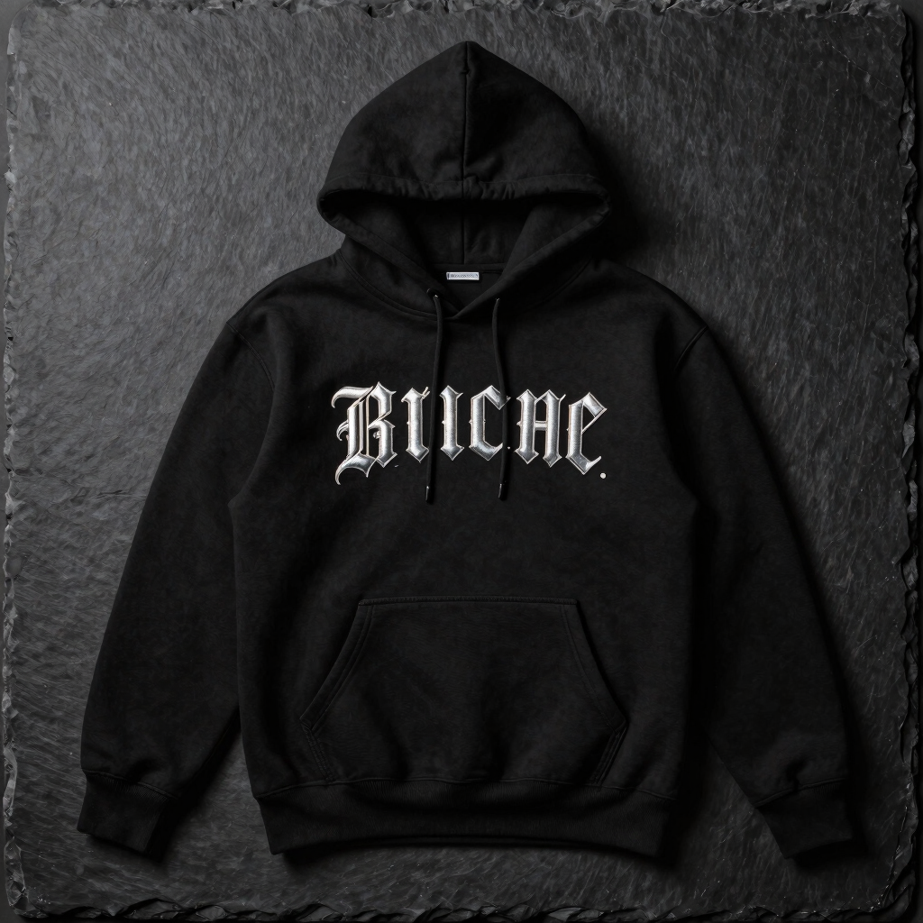 For His Glory Chrome Gothic Hoodie
