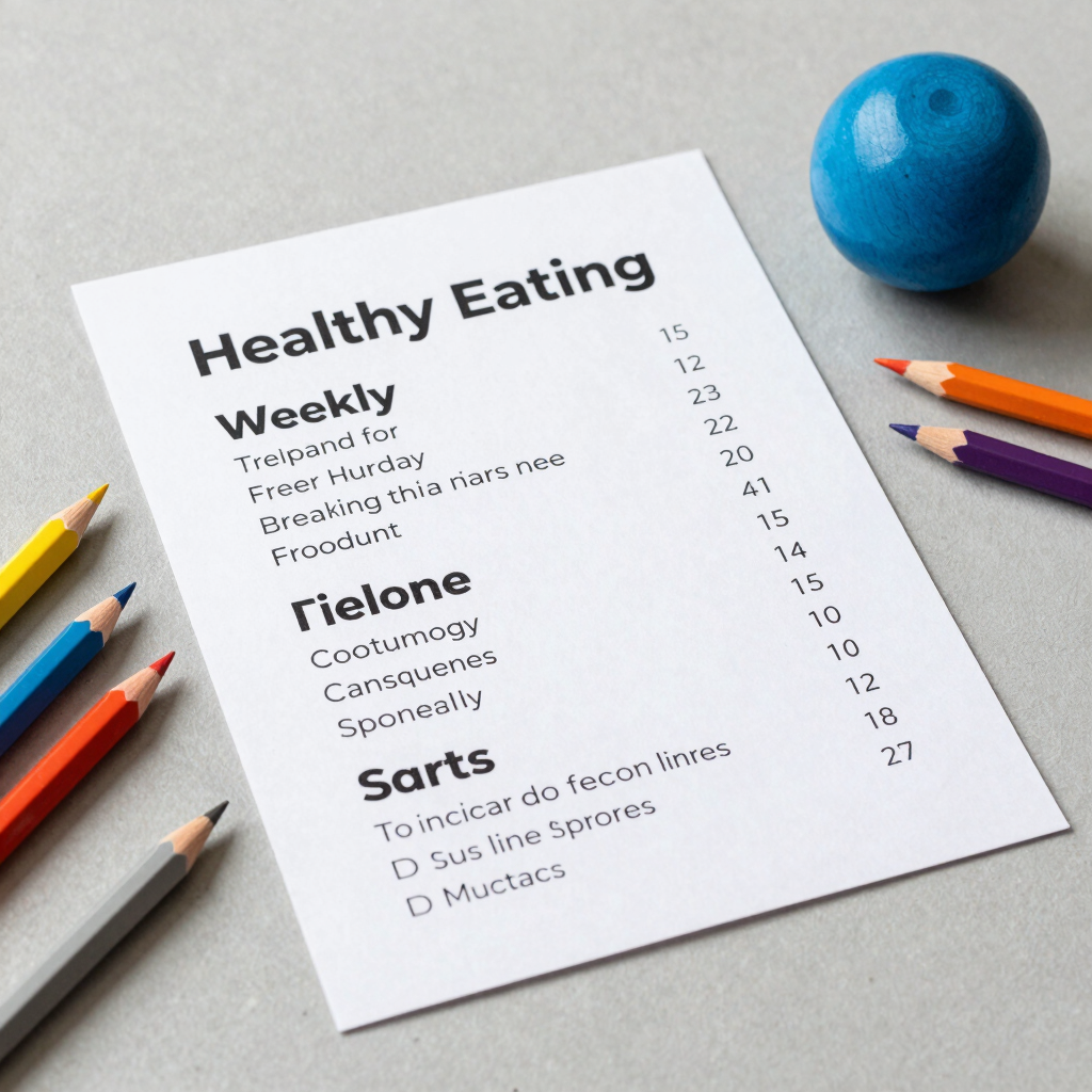 Weekly Healthy Eating Board PDF