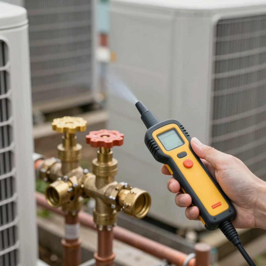AC Refrigerant Leak Test & Recharge