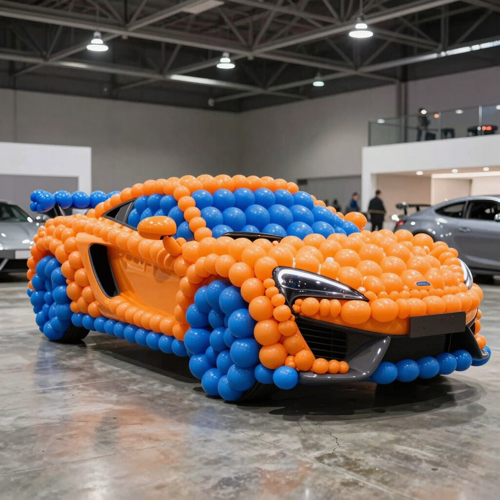 Auto Show Giant Sculpture Build