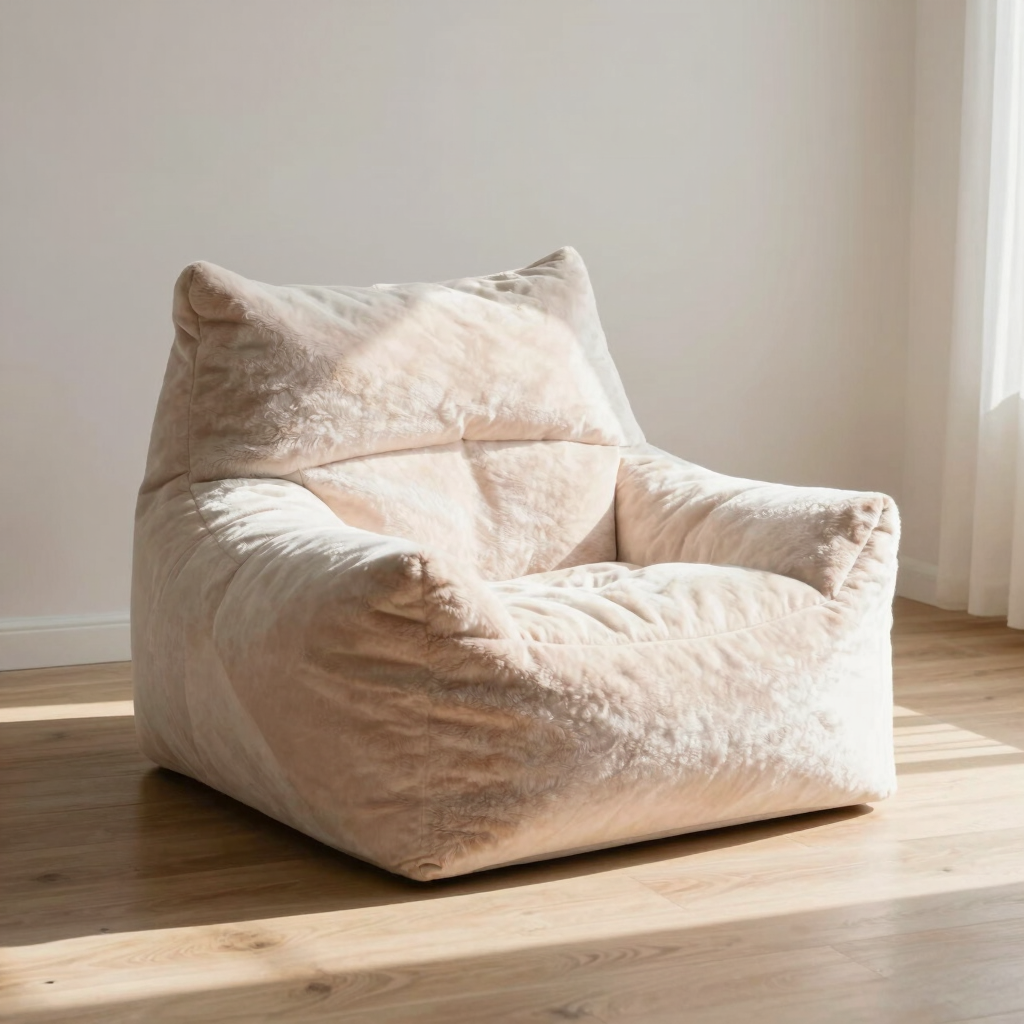 Puff Faux Fur Bean Lounger