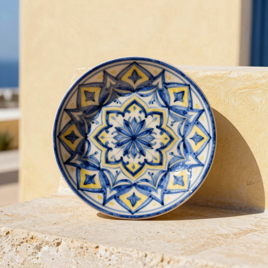 Plato de Cerámica Estilo Caltagirone