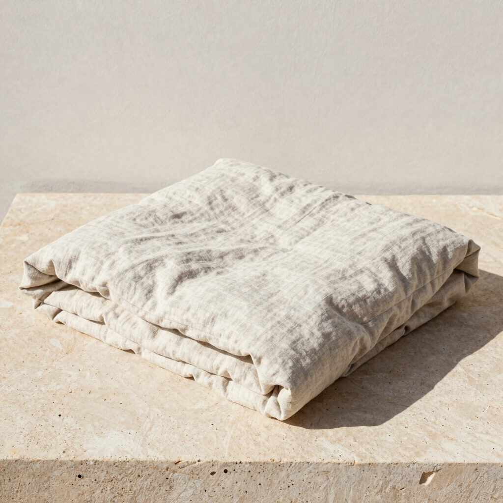 Crimped Linen Bed Quilt