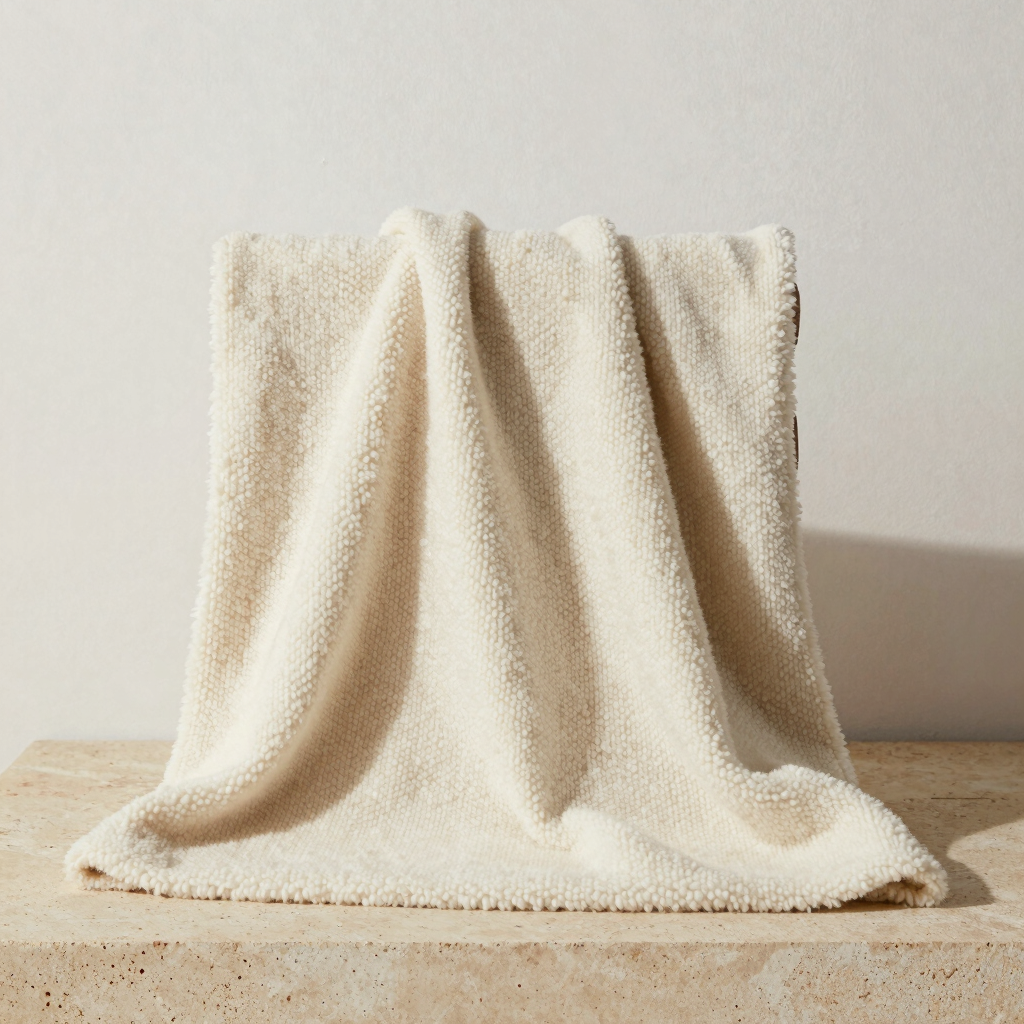 Chunky Bouclé Throw Blanket