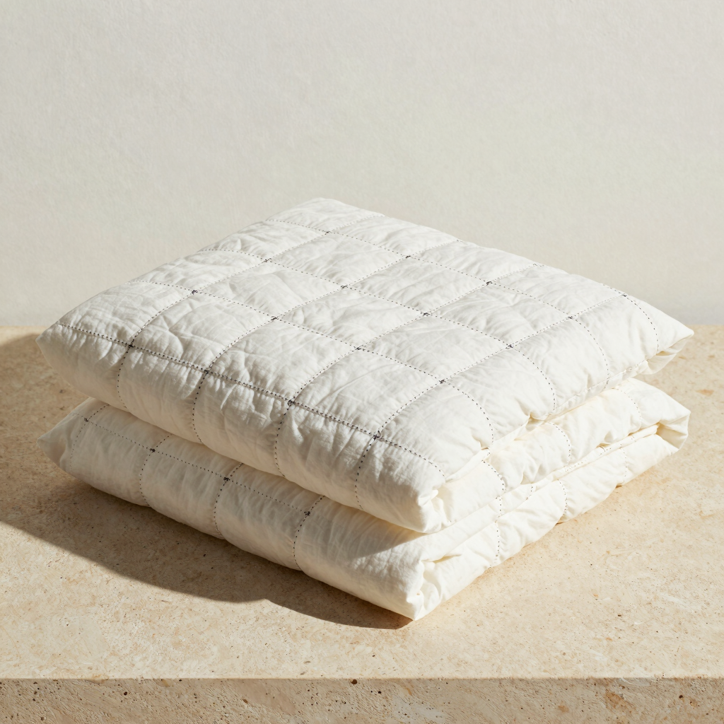 Grid Stitch Bed Quilt