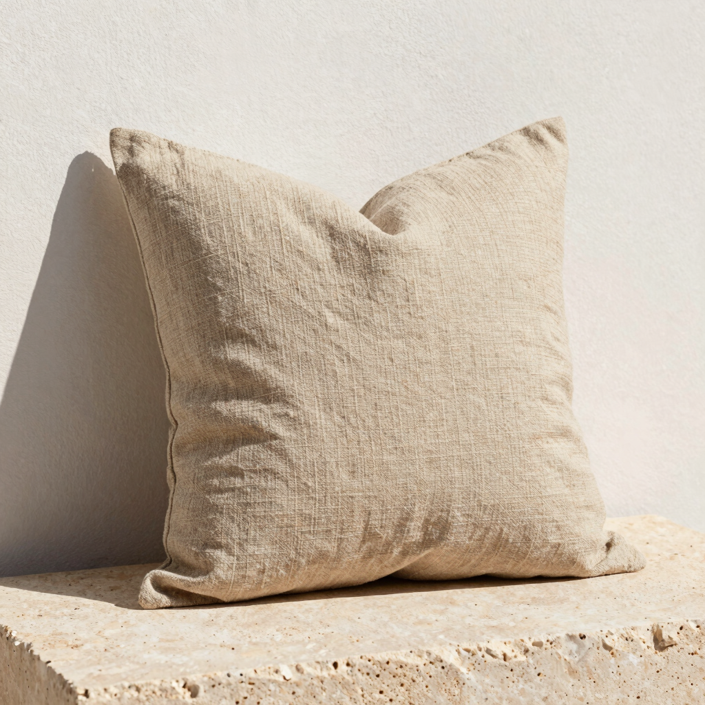 Slub Linen Decor Pillow