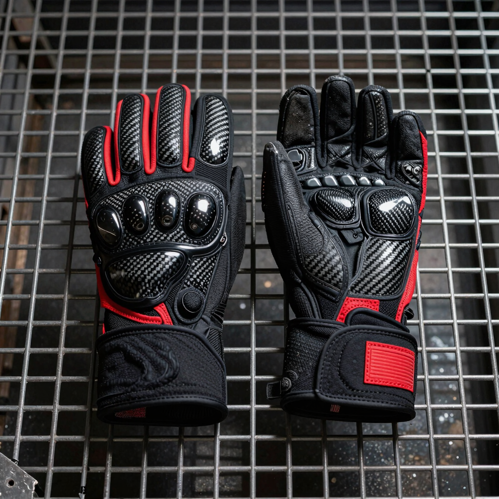 Carbon Fiber Knuckle Riding Gloves