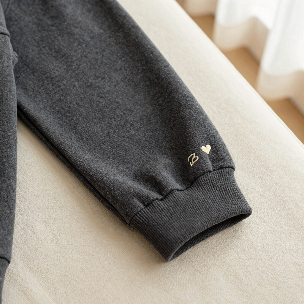 Custom Sleeve Initials Hoodie