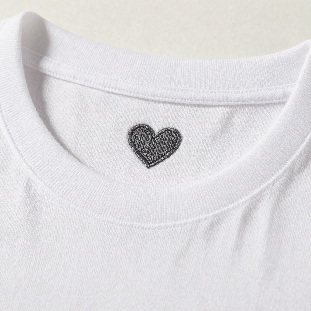 Minimalist Heart Collar Tee