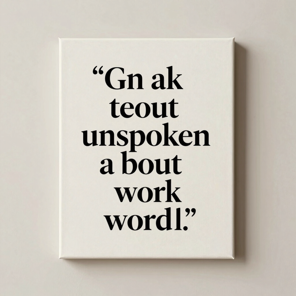 Echoes of the Unsaid Canvas