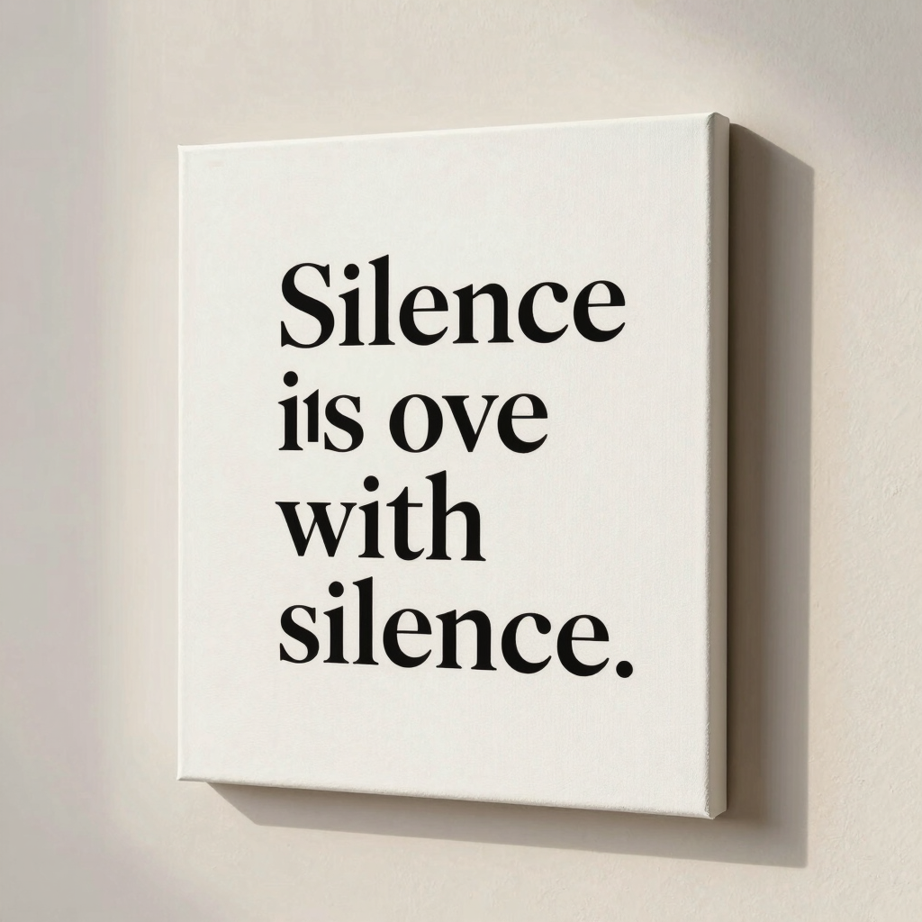 The Presence of Absence Canvas