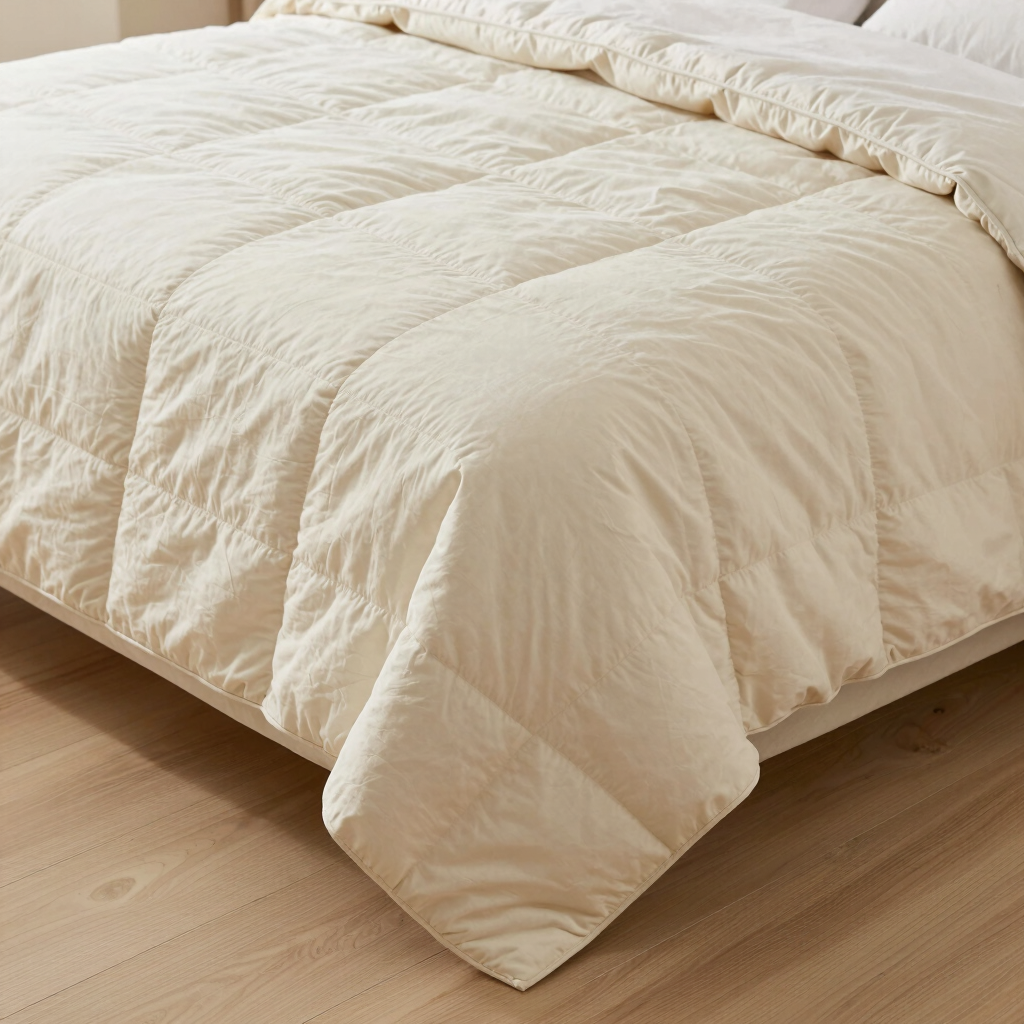 Stitched Cotton Slub Bed Quilt