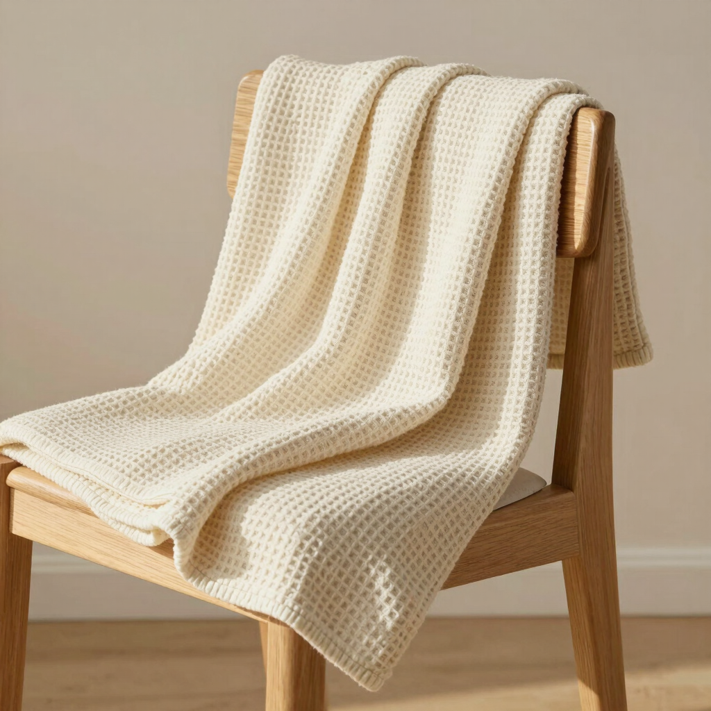 Waffle Weave Cotton Throw
