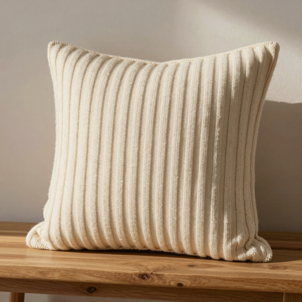 Ribbed Merino Pillow Cover