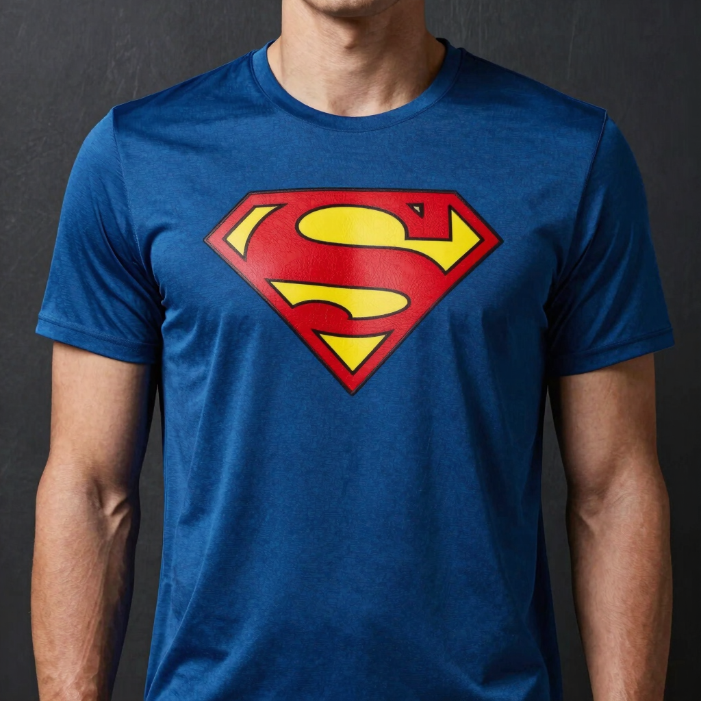 Playera Superman Steel Alto Relieve