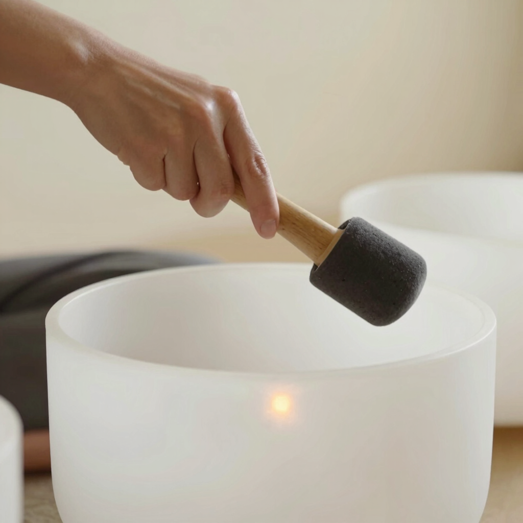 Terapia de Sonido con Cuencos de Cuarzo