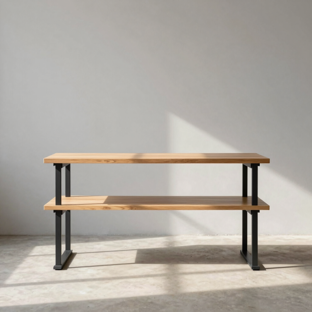 Vector Cable-Managed Desk Shelf