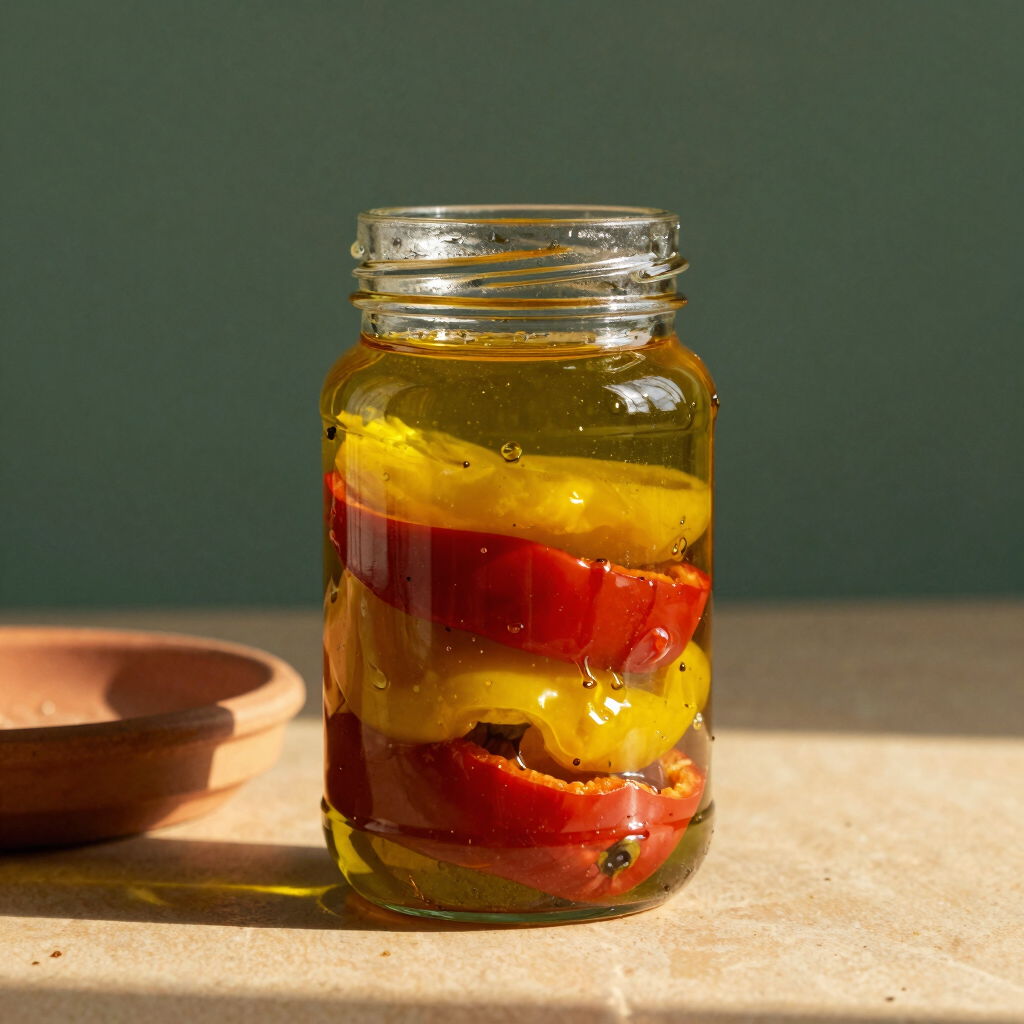 Pimientos Asados en Aceite de Oliva