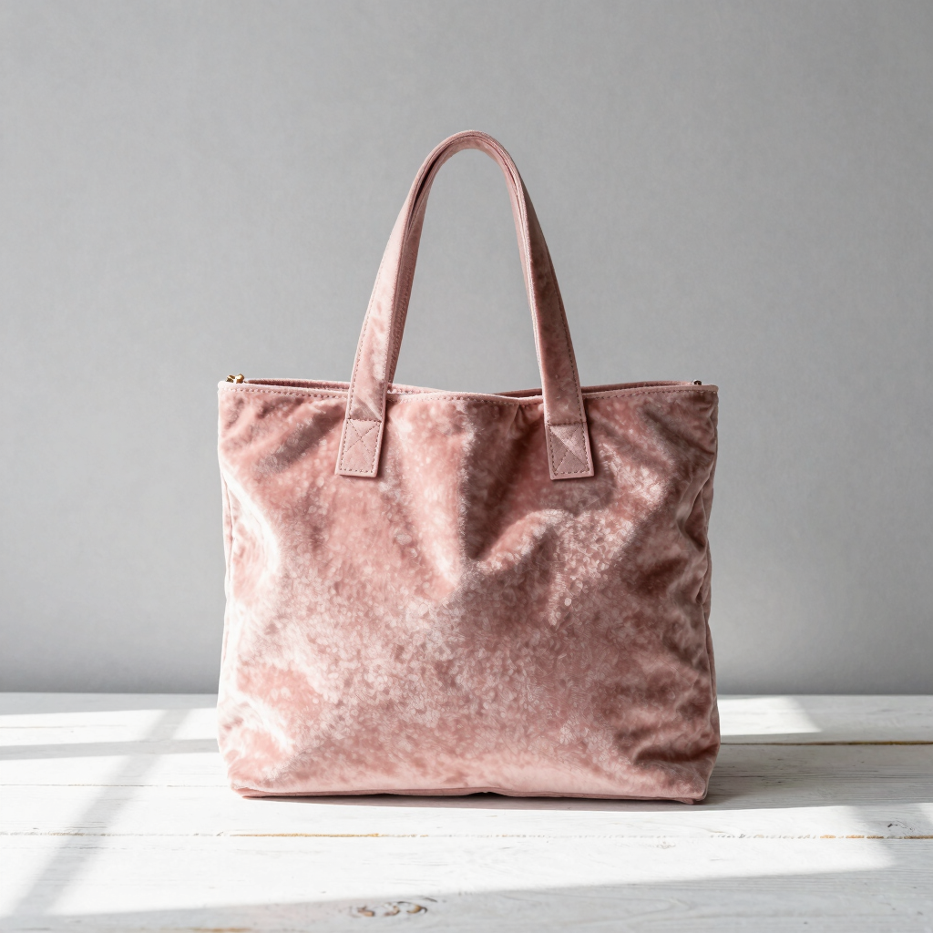 Blush Velvet Weekend Tote