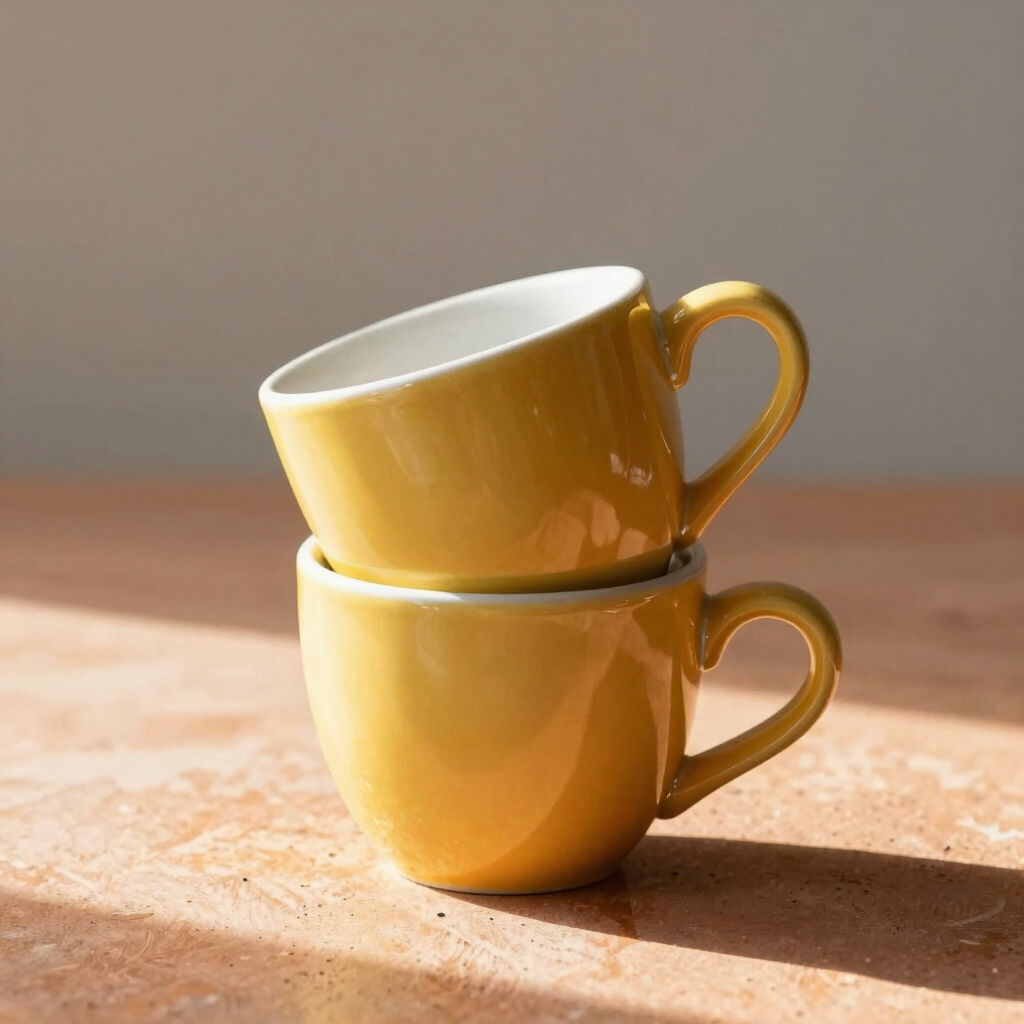 Sunny Yellow Espresso Cup Set