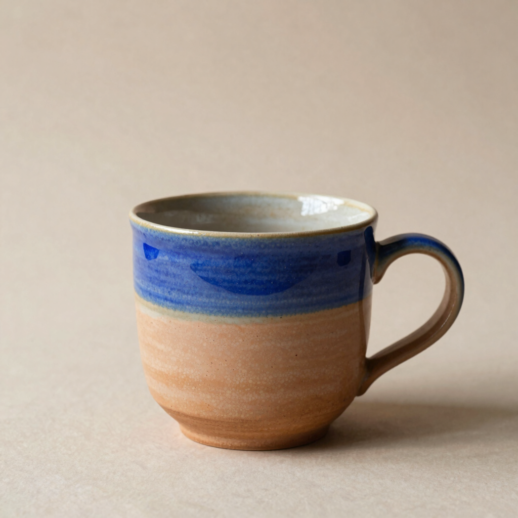 Cobalt Stripe Breakfast Mug