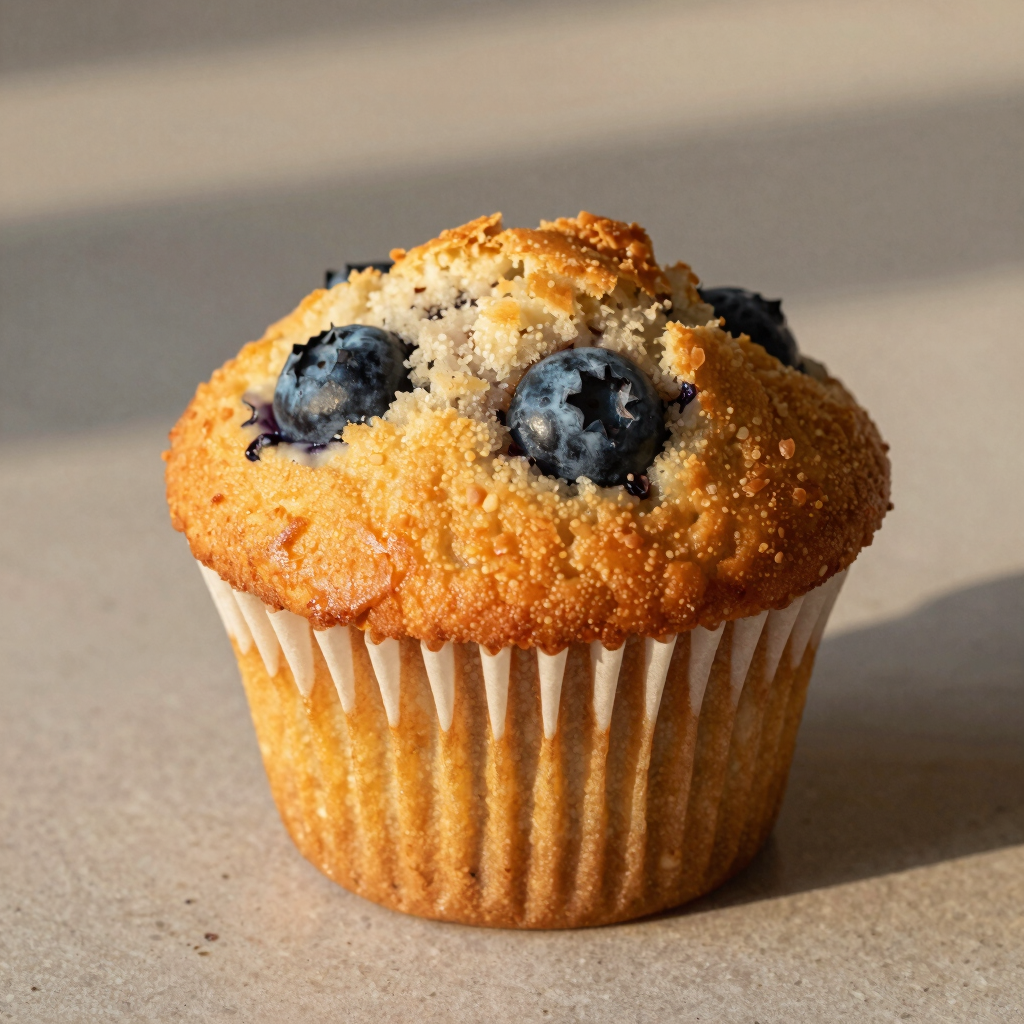 Brown Butter Blueberry Muffins