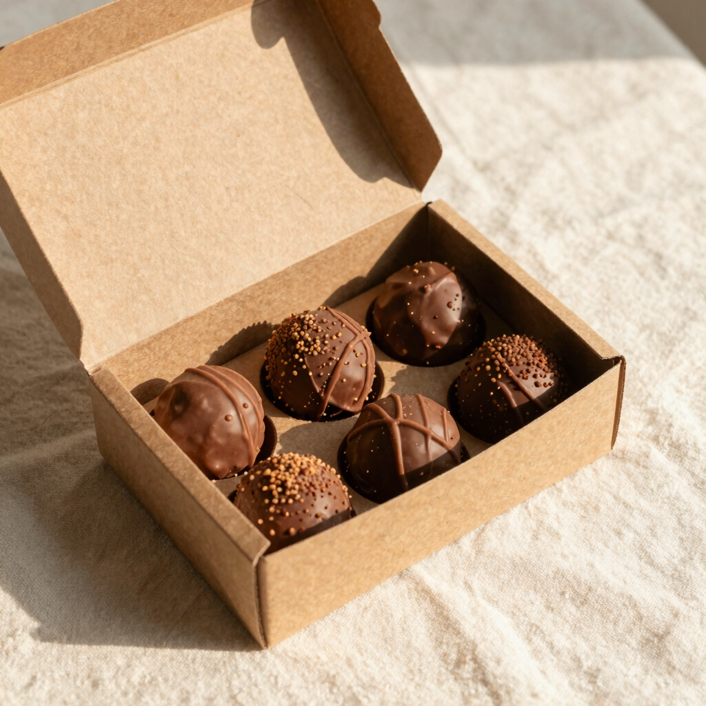 Roasted Hazelnut Chocolate Truffles