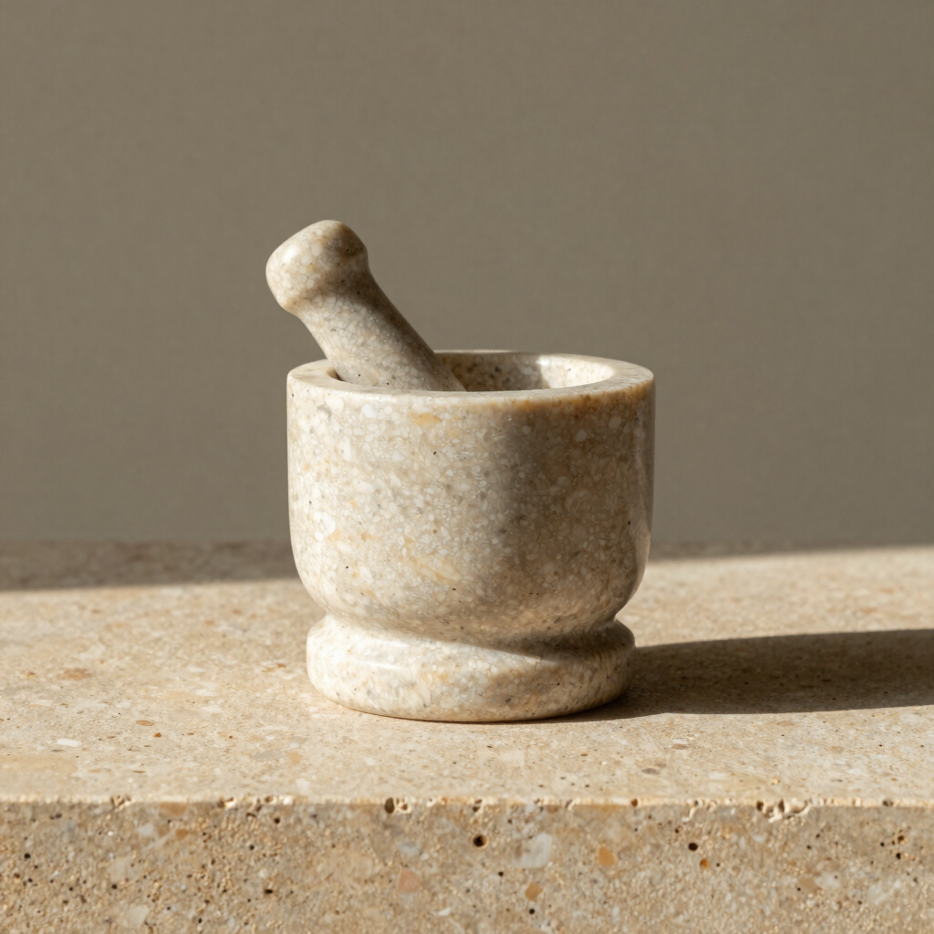 Travertine Stone Herb Grinder