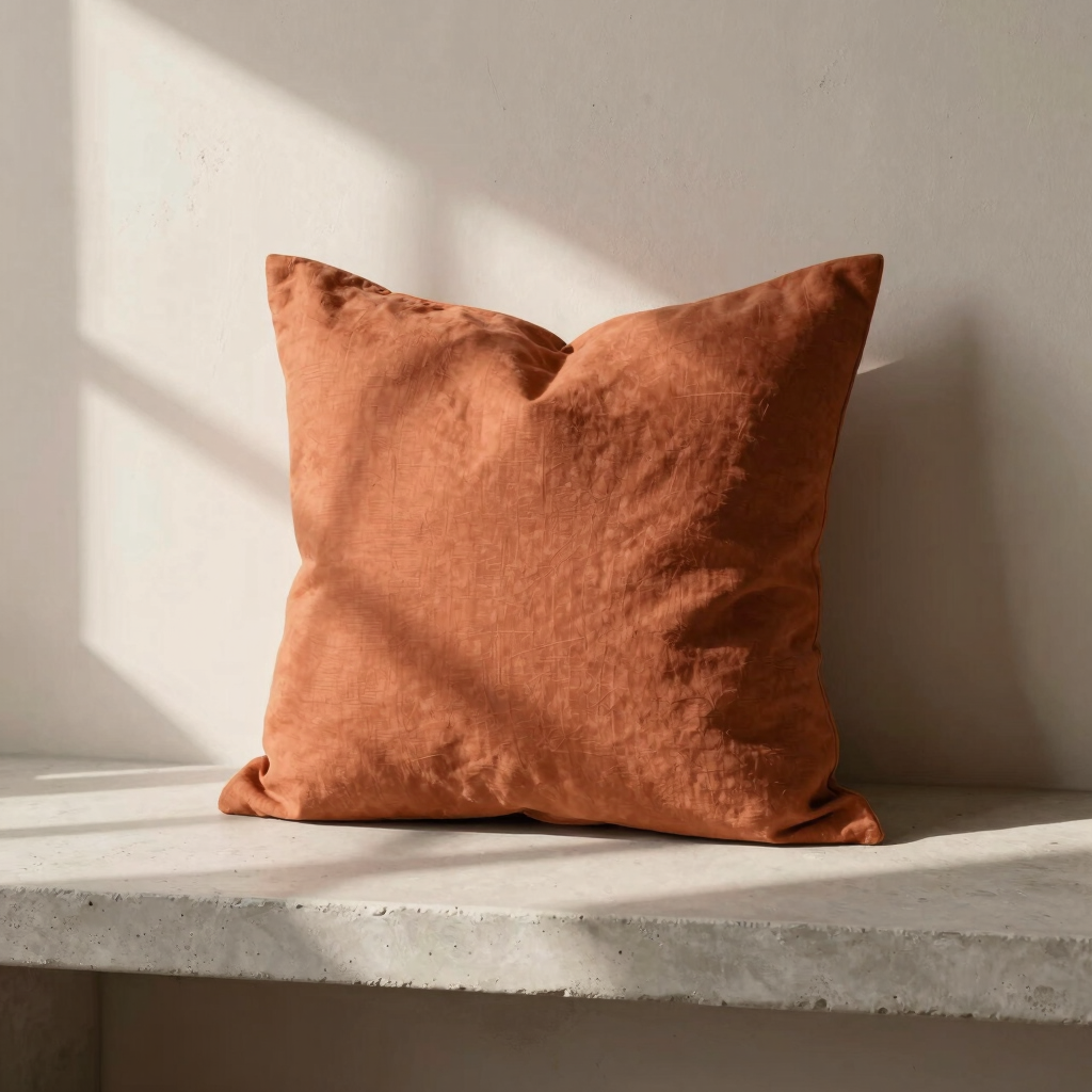Earthy Terracotta Pillow Cover