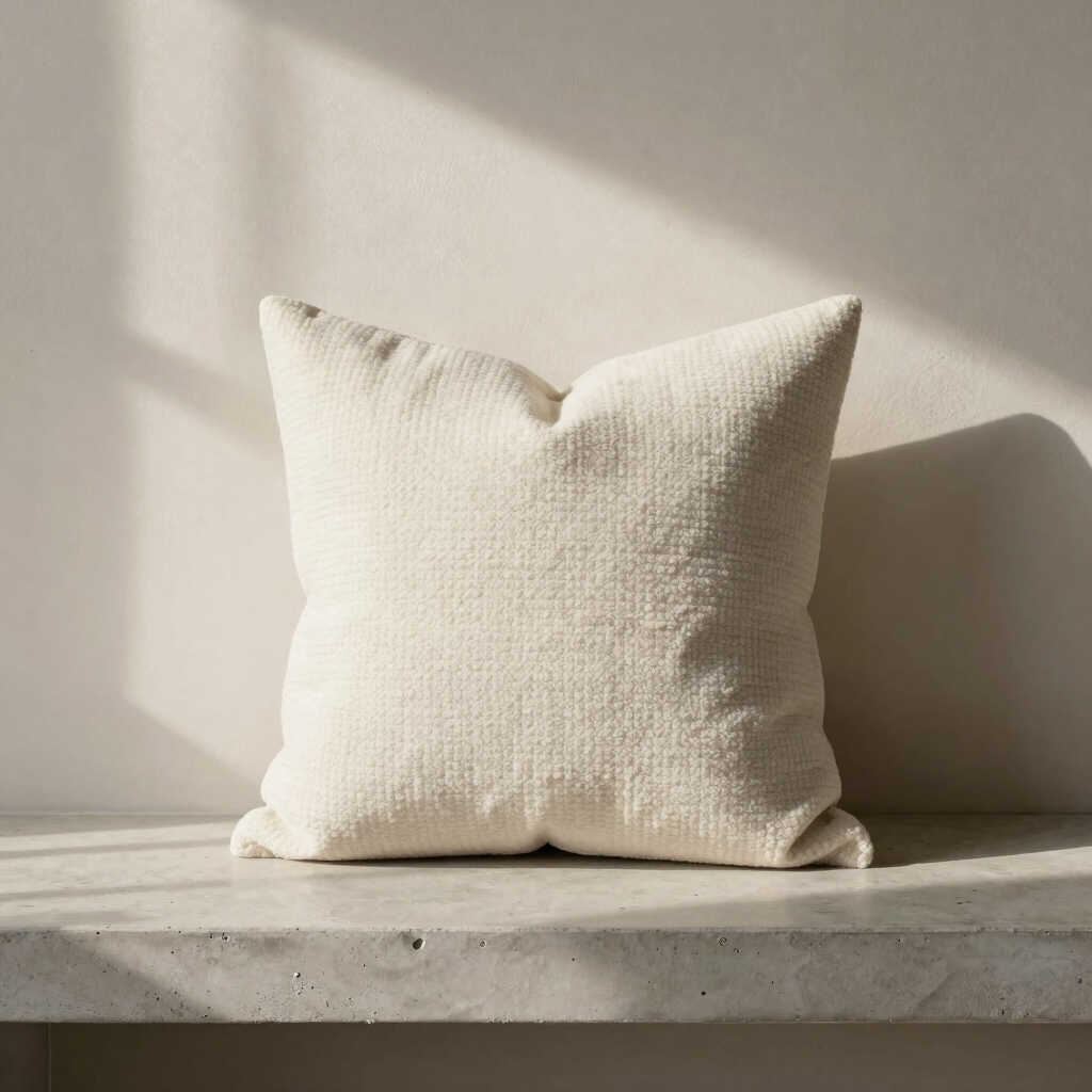 Ribbed Bouclé Accent Pillow